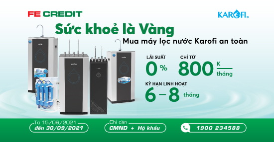 mua máy lọc nước trả góp
