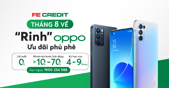 Tháng 8 về "Rinh" OPPO ưu đãi phủ phê
