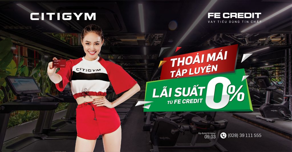 Thỏa mái tập luyện lãi suất 0%